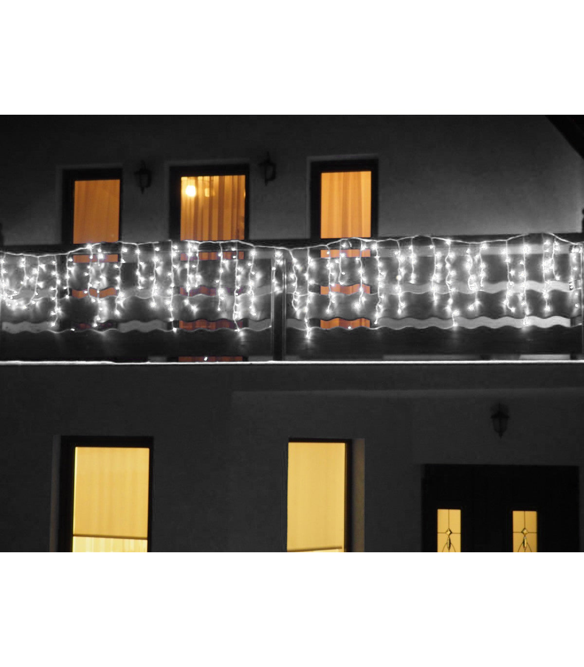 Instalatie tip turturi, 8 m, 200LED, alb, consum redus