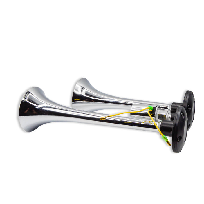 Claxon cu 2 goarne si electrovalva metalice, 24V Air Horn