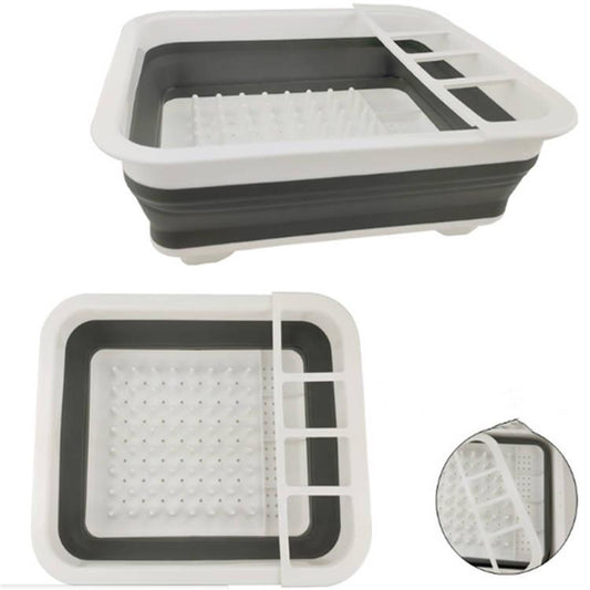 Uscator pliabil, suport tacamuri si farfurii, silicon