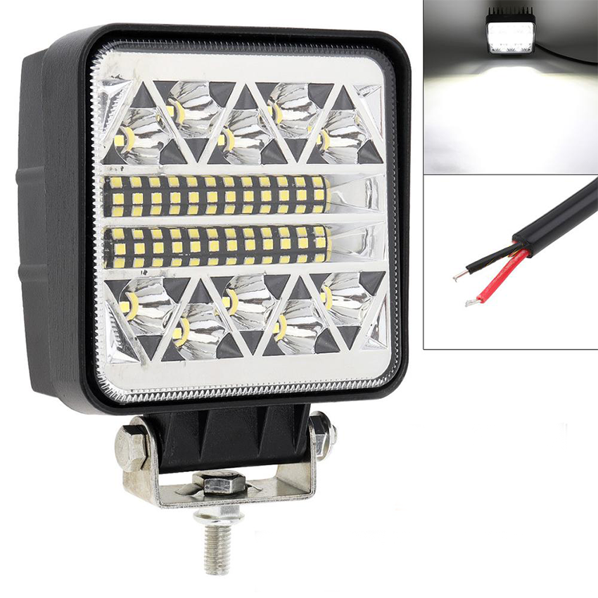 Set 2 x Proiectoare auto, Patrate, 102W per proiector