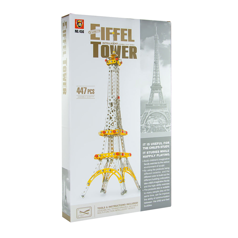 Set de constructie pentru copii, Turn Eiffel, 447 piese