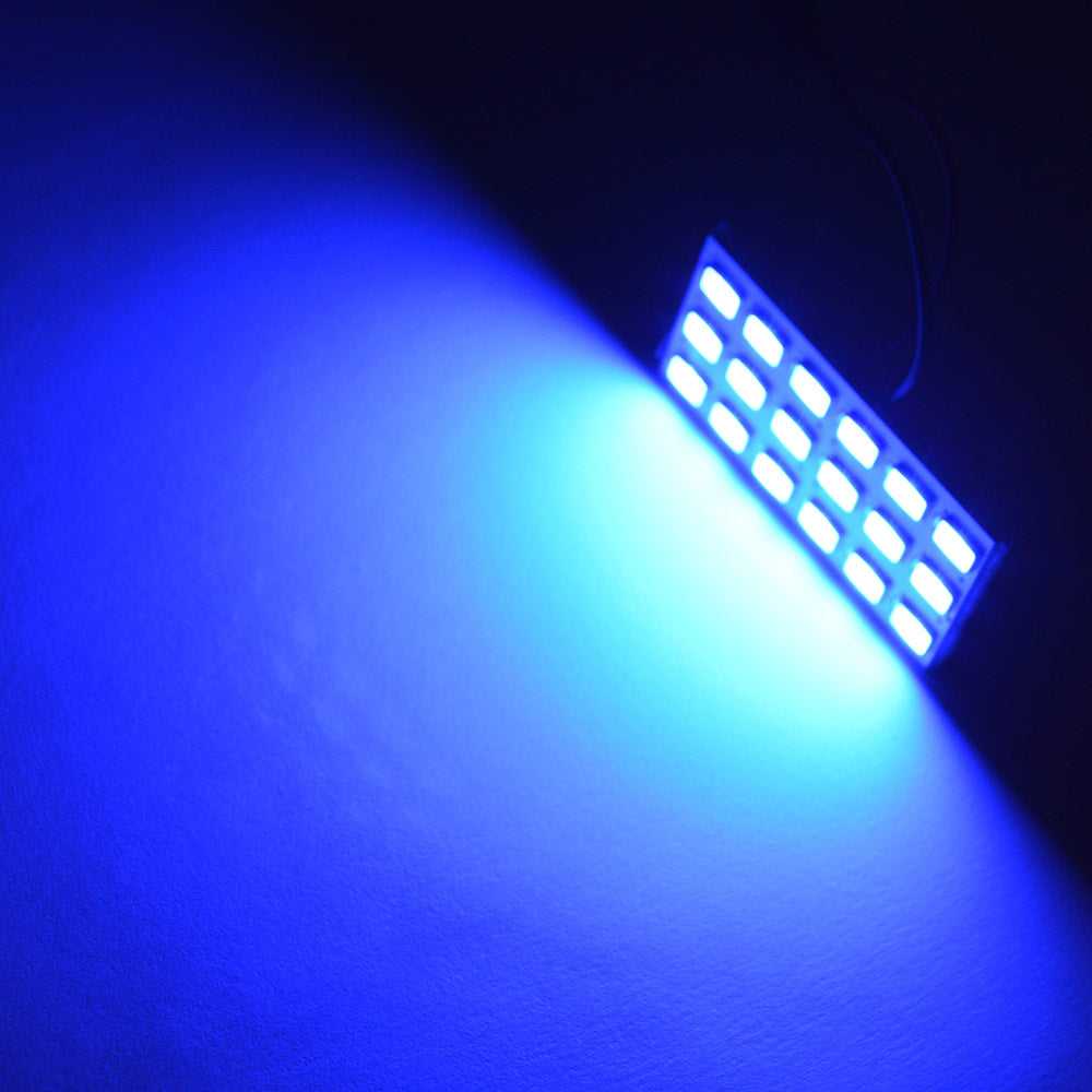 Set 2 x becuri auto LED, T10 / C5W, SMD, 5W, 2 modele, 18LED