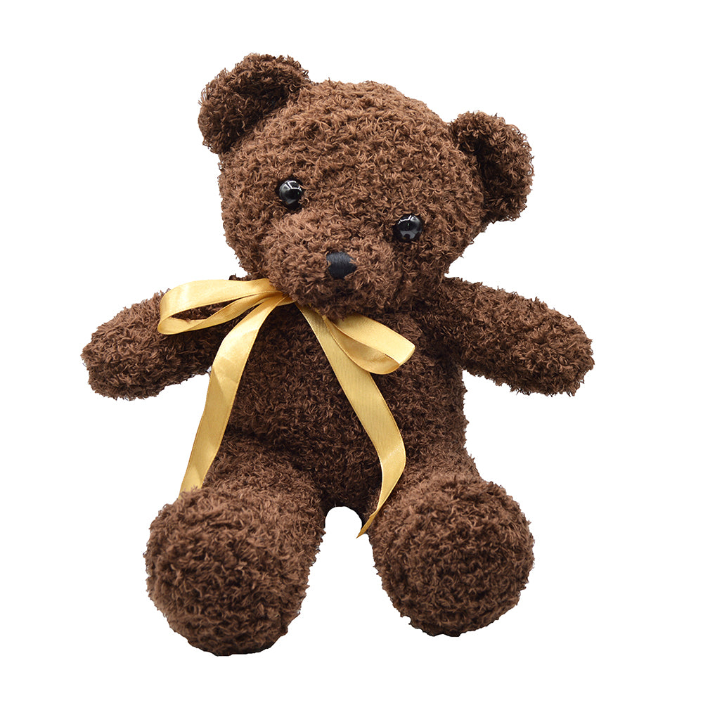 Jucarie urs de plus, 4 modele, 35 cm, funda decorativa