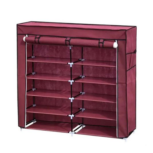 Dulap textil 2712A, 6 rafturi, 2 compartimente, 3 modele