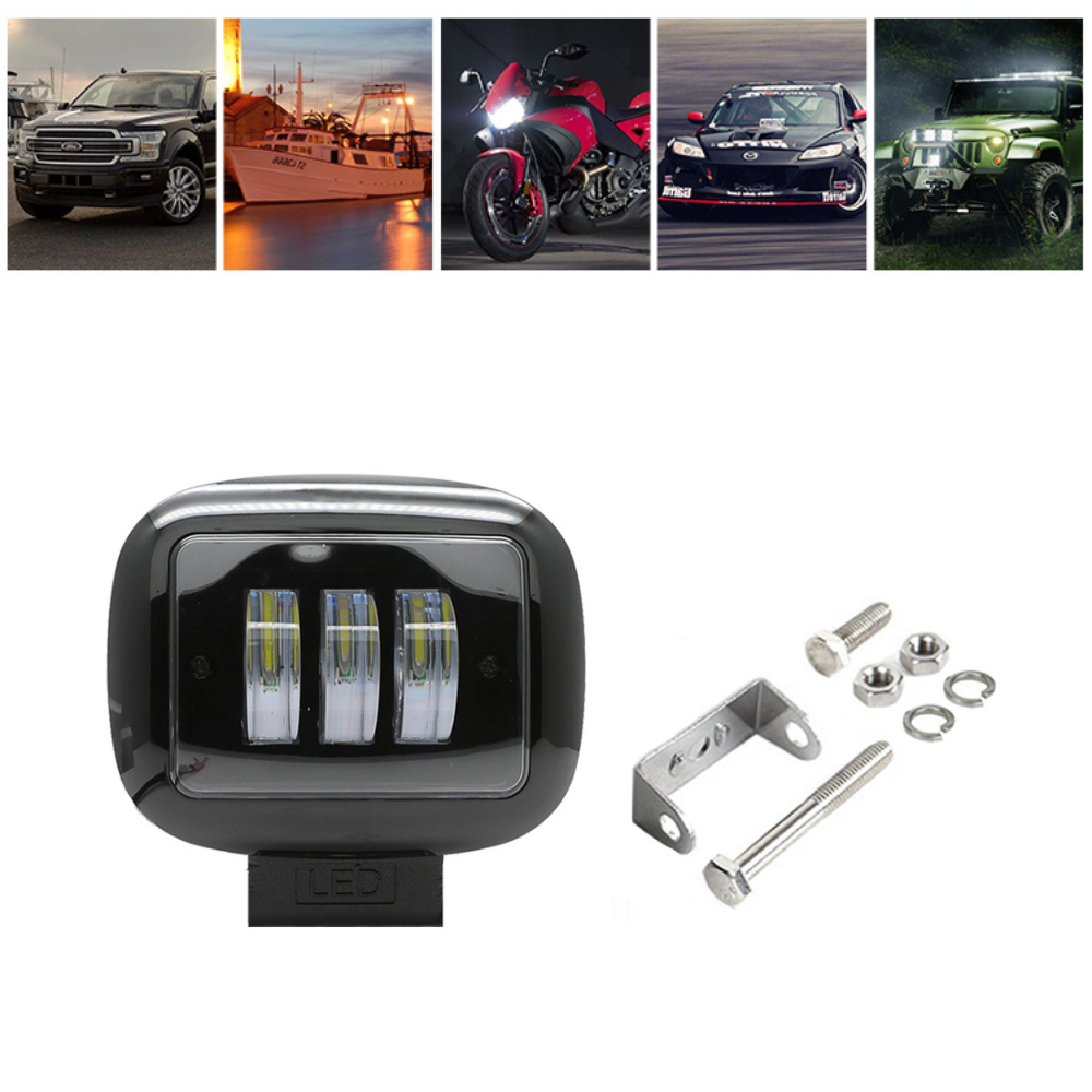 Proiector auto/moto 3LED, 30W, 10/30V, 6000K, lupa