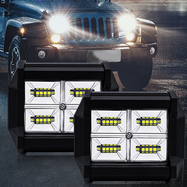 Set 2 x proiectoare auto LED, 96W/set, 3 inch, 10/30V