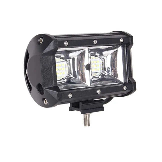 Set 2 x proiectoare auto LED, 72W, 6500K, 12V, IP68, 18LED