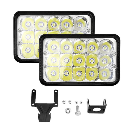 Set 2 x Proiectoare auto 15LED, 2 faze, 180W/set