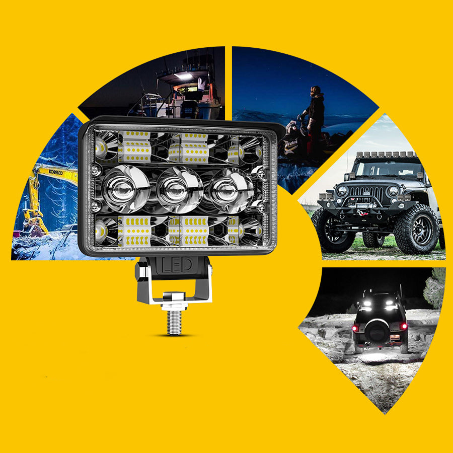 Set 2 Proiectoare auto, 300W/set, 2 faze iluminare