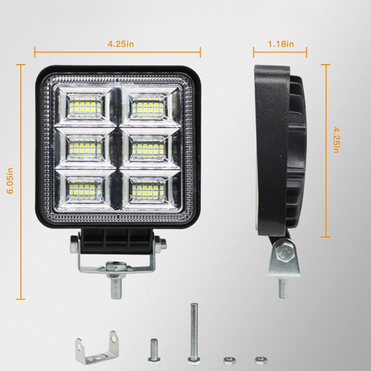 Set 2 x proiectoare auto LED, 144W/set, 10/30V