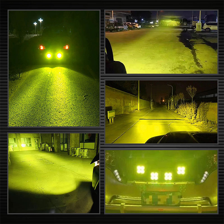 Set 2 x proiectoare auto 4LED, 140W/set