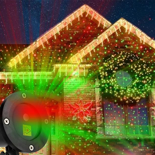 Proiector rosu verde, metalic, 110/220V, rosu/verde