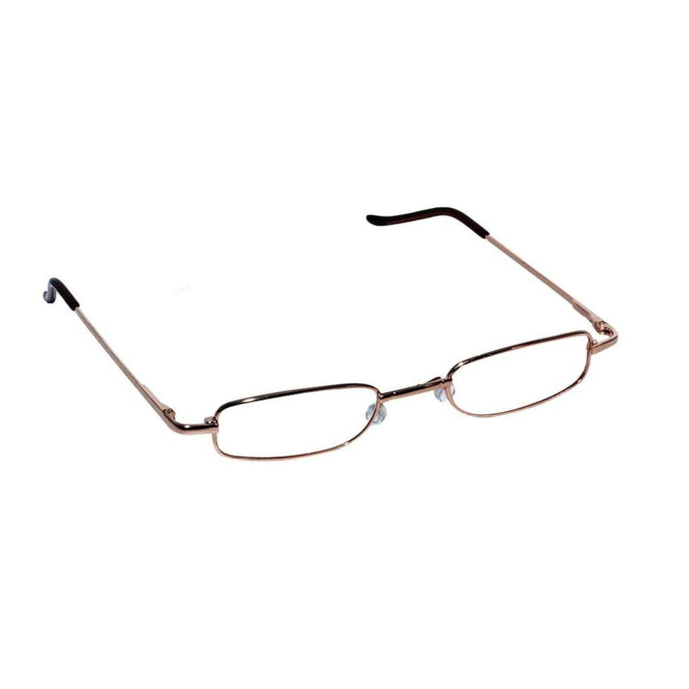 Ochelari pentru citit cu rama aurie si toc cu clips inclus