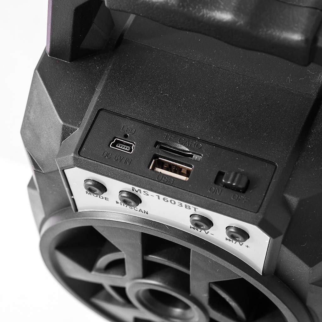 Boxa Portabila 18W PMPO MS 1603BT, lumini si maner