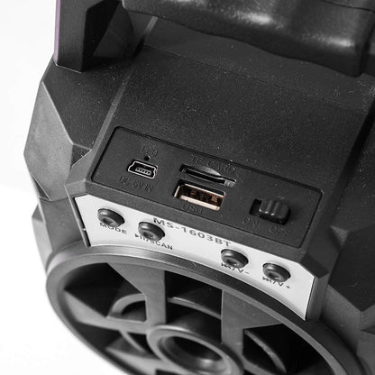 Boxa Portabila 18W PMPO MS 1603BT, lumini si maner