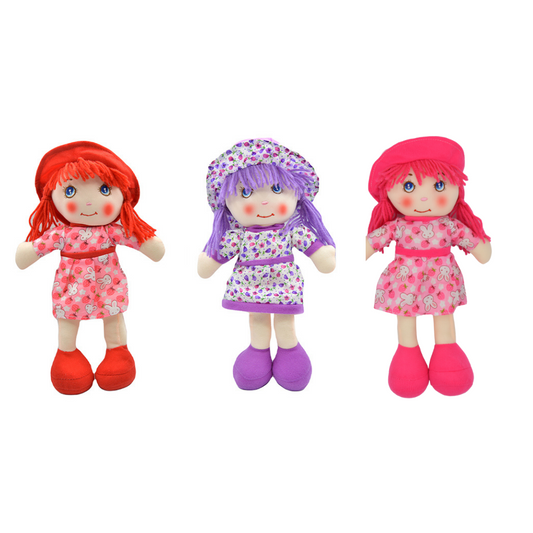 Papusa de plus 30cm, efecte vocale, cantecel, diverse culori