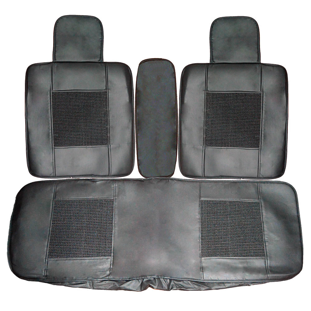 Huse scaune auto universale, textil/piele ecologica, 7 piese