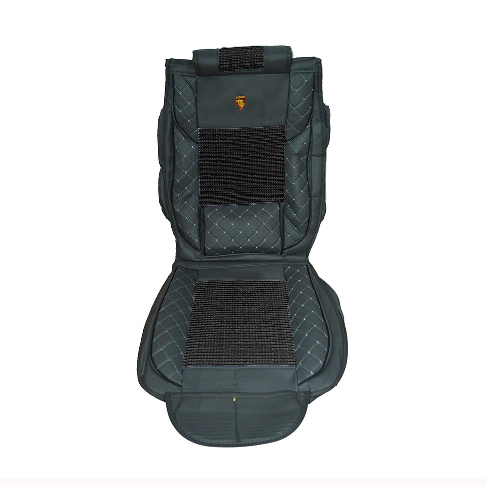 Huse scaune auto universale, textil/piele ecologica, 7 piese