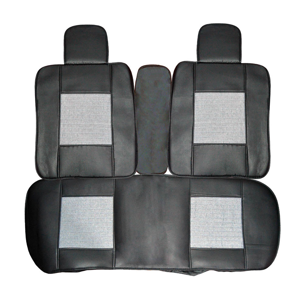 Set huse scaune auto universale, textil/piele ecologica, 7 piese