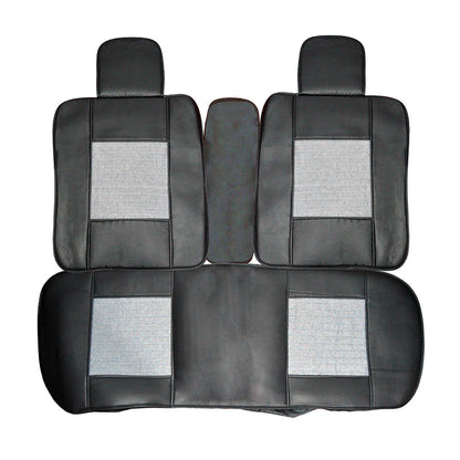 Set huse scaune auto universale, textil/piele ecologica, 7 piese