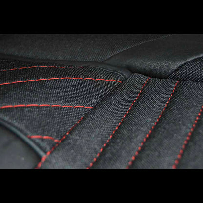 Set huse scaune auto universale, textil/piele ecologica, 7 piese