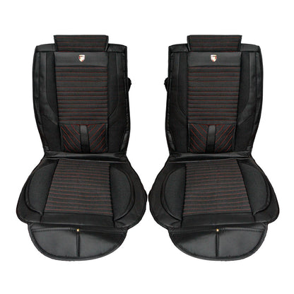 Set huse scaune auto universale, textil/piele ecologica, 7 piese