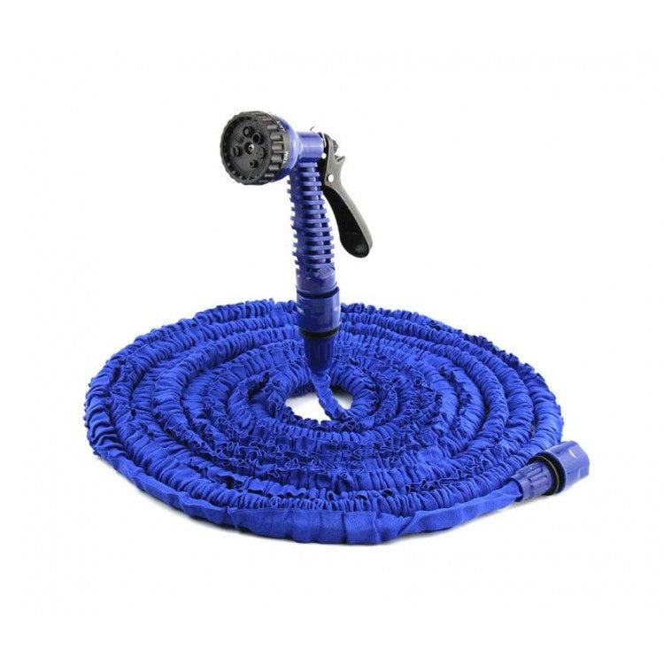 Furtun extensibil pentru gradina, 15 m, cap pentru udat