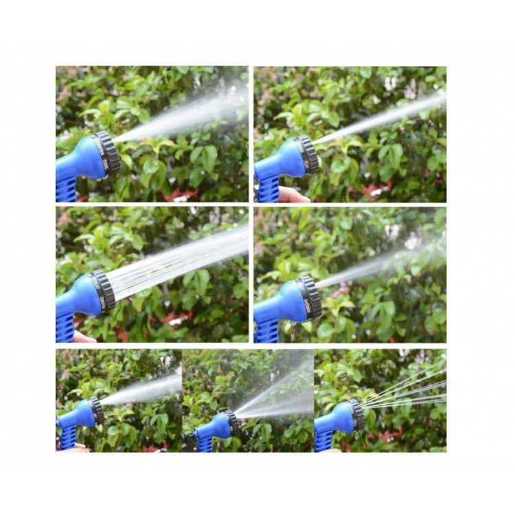 Furtun extensibil pentru gradina, 15 m, cap pentru udat