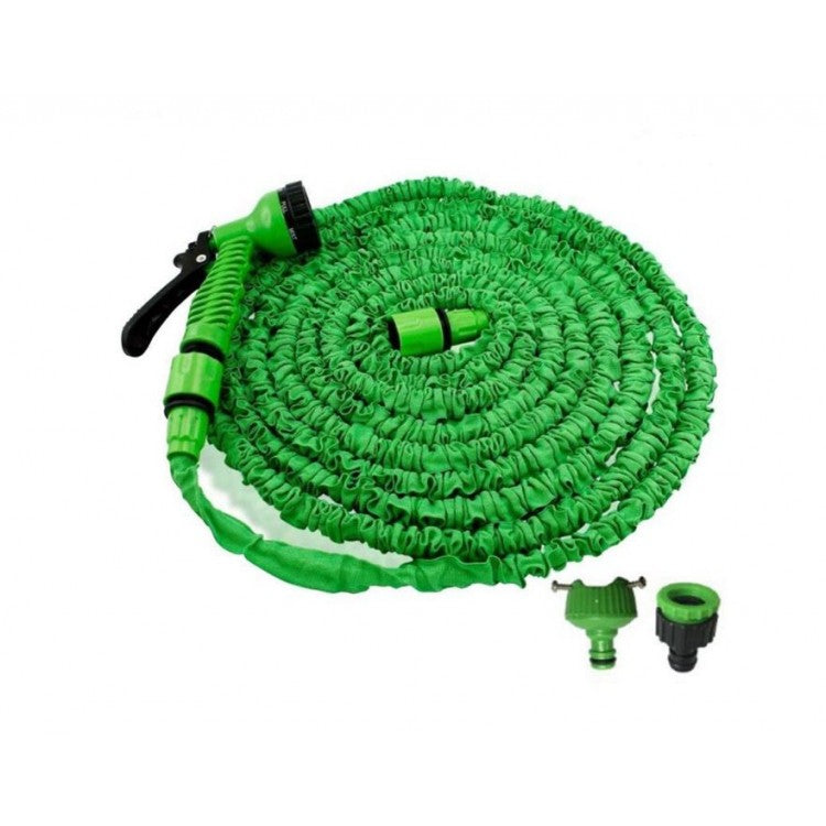 Furtun extensibil pentru gradina, 15 m, cap pentru udat