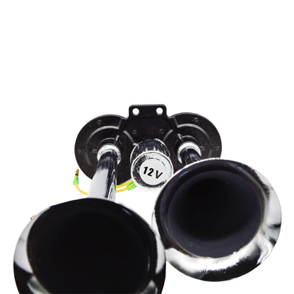 Claxon Air Horn, 2 goarne si electrovalva metalice , 12V
