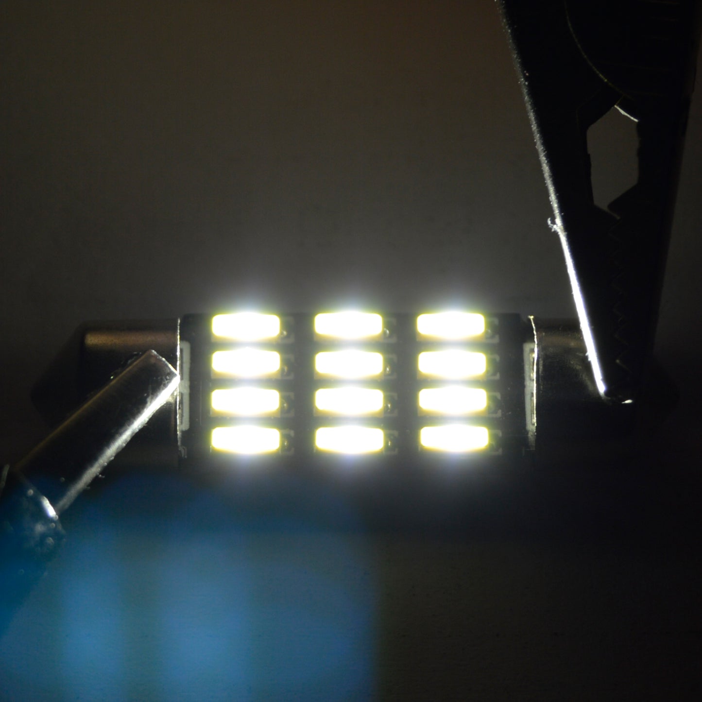 Set 2 x Bec LED 36mm, 12LED SMD, 12V, ALB, 4014