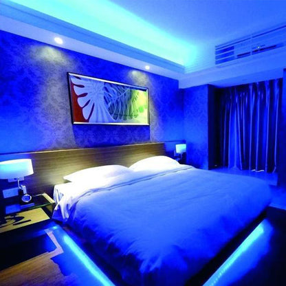 Banda led Albastra 3528, 300 leduri, 12V, 5m