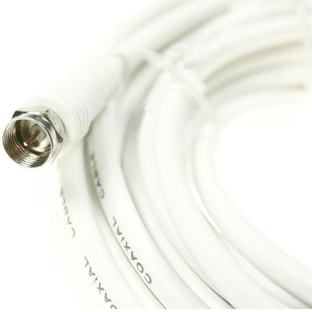 Cablu RG 6 Coaxial, mufe F, 5 metri, 75 Ohm, RG-6