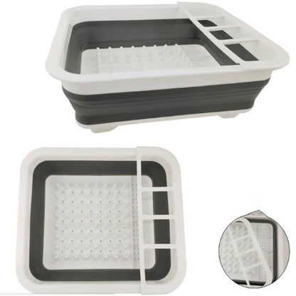 Uscator pliabil, suport tacamuri si farfurii, silicon