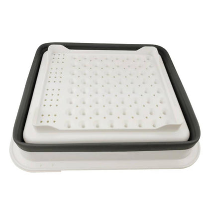 Uscator pliabil, suport tacamuri si farfurii, silicon