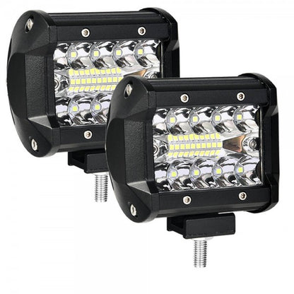 Set 2 x Proiectoare auto 20LED, 4 inch, 120W/set, 12/24V, 6000K