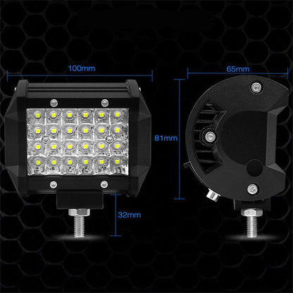 Set 2 proiectoare auto led bad, 24 leduri, 144W/set