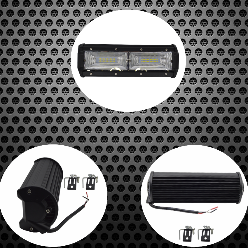 Set 2 proiectoare LED, 144W cu 48 de leduri