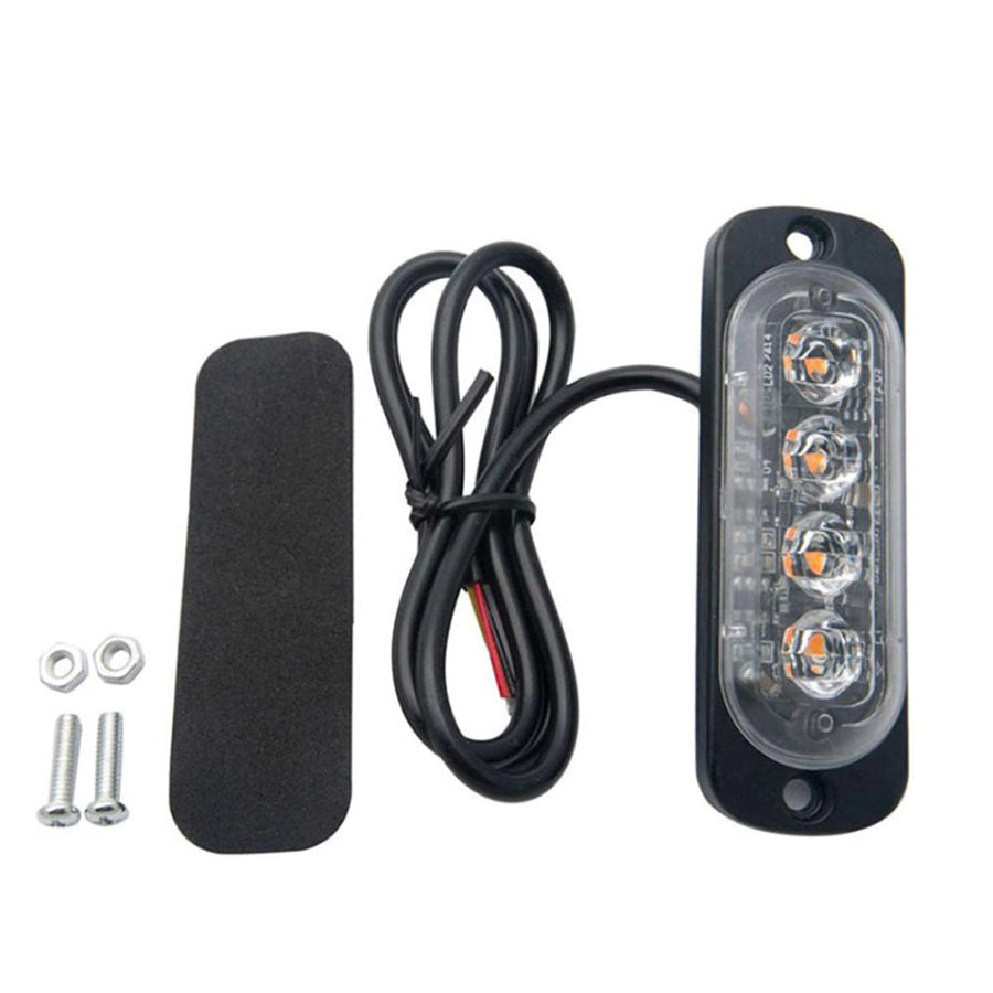 Set 2 x Lampa auto de avertizare, 4 LED, 12W