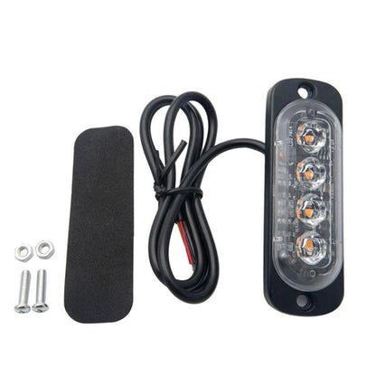 Set 2 x Lampa auto de avertizare, 4 LED, 12W