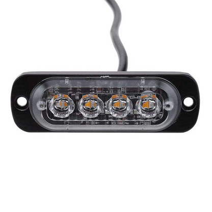 Set 2 x Lampa auto de avertizare, 4 LED, 12W