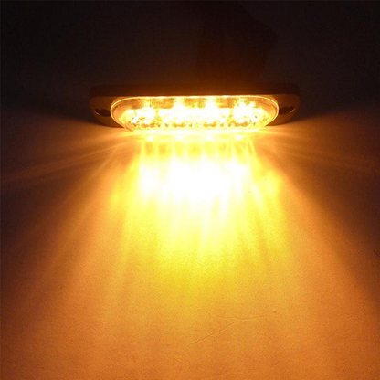 Set 2 x Lampa auto de avertizare, 4 LED, 12W