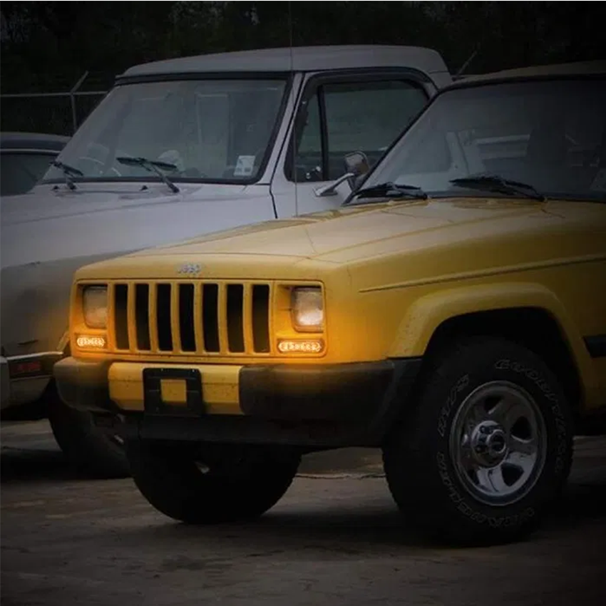 Set 2 Stroboscoape, 6 leduri cu lumina portocalie