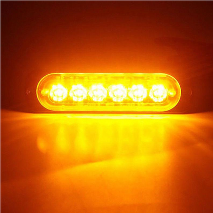 Set 2 Stroboscoape, 6 leduri cu lumina portocalie