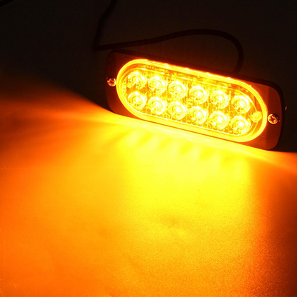 Set 2 Stroboscoape , 12 leduri cu lumina portocalie