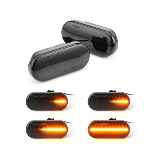 Set 2 lampi semnalizare laterala fumurie LED AUDI