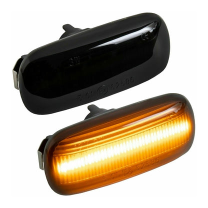 Set 2 lampi semnalizare laterala fumurie LED AUDI