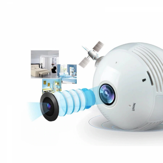 Camera video panoramica de interior, cu microfon, difuzor