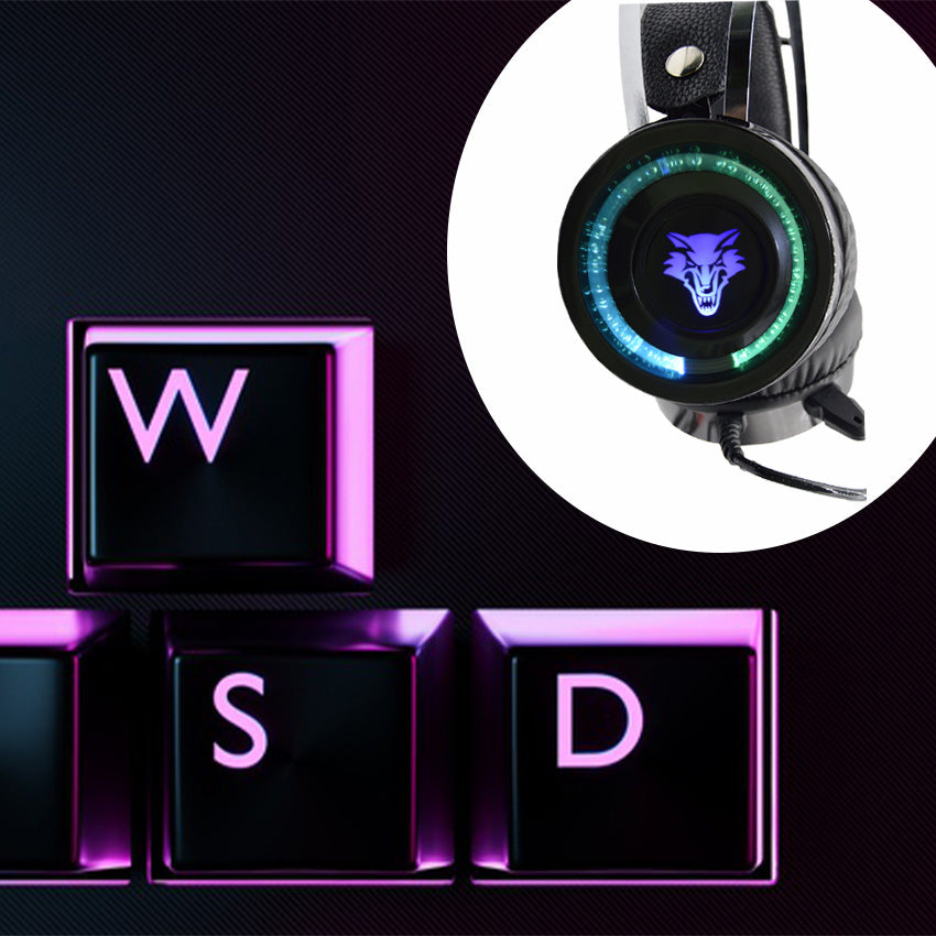 Casti Gaming Pro Bass, microfon, LED, diverse modele