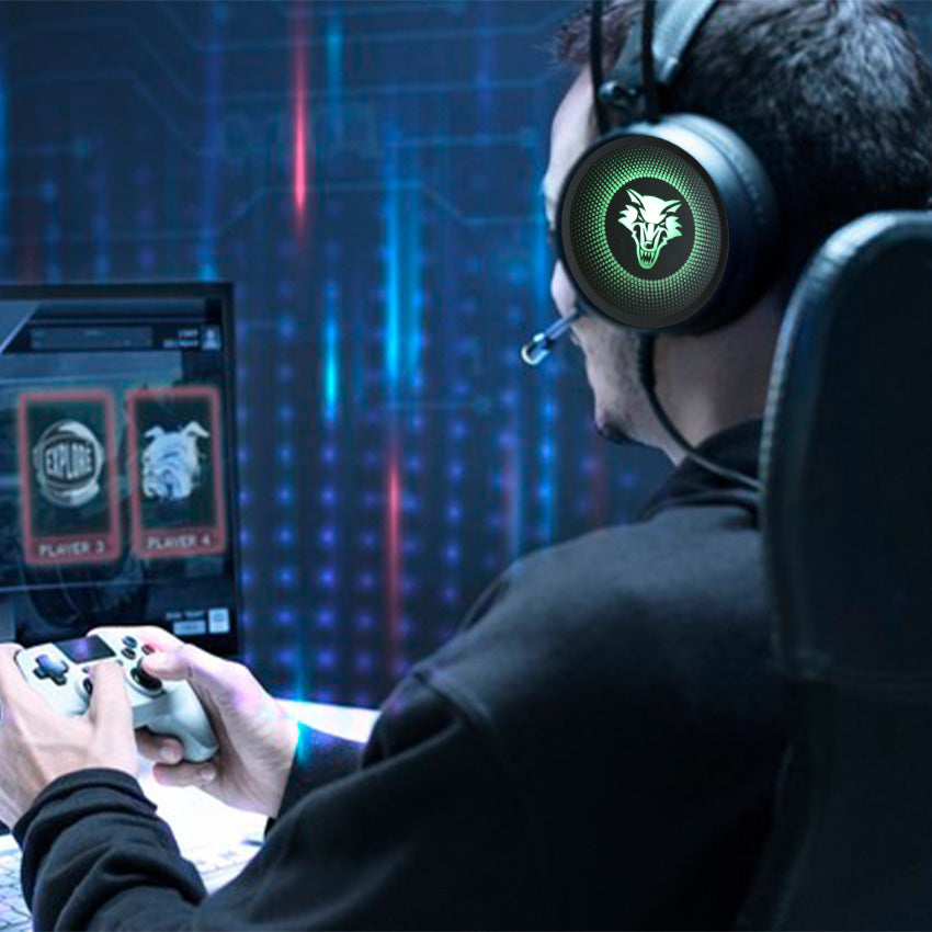 Casti Gaming Pro Bass, microfon, LED, diverse modele